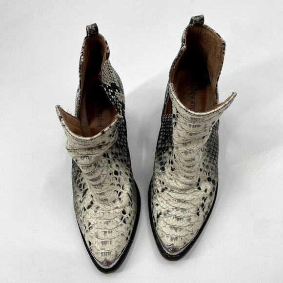 Jeffrey Campbell 6.5 Cromwell snakeskin booties - Picture 5 of 8